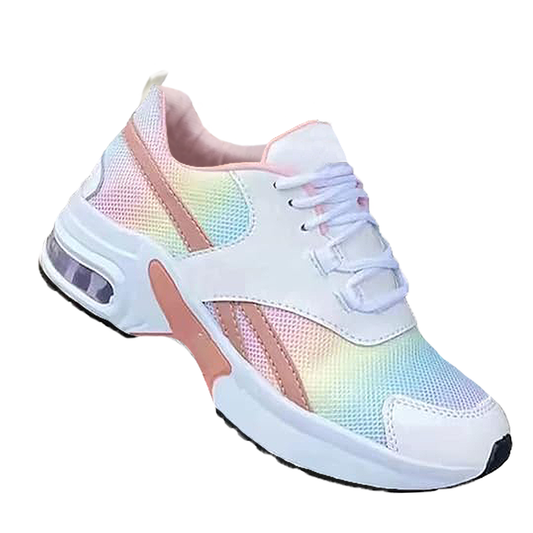 2024 Women's Platform Sneakers Lace Up With Colors, Orthopedic Walking Sneakers